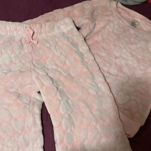 Pink heart kids pj set